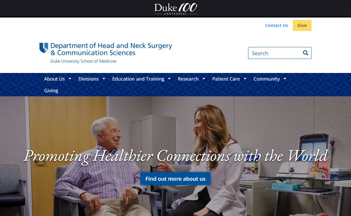 Duke Department of Head and Neck Surgery & Communication Sciences