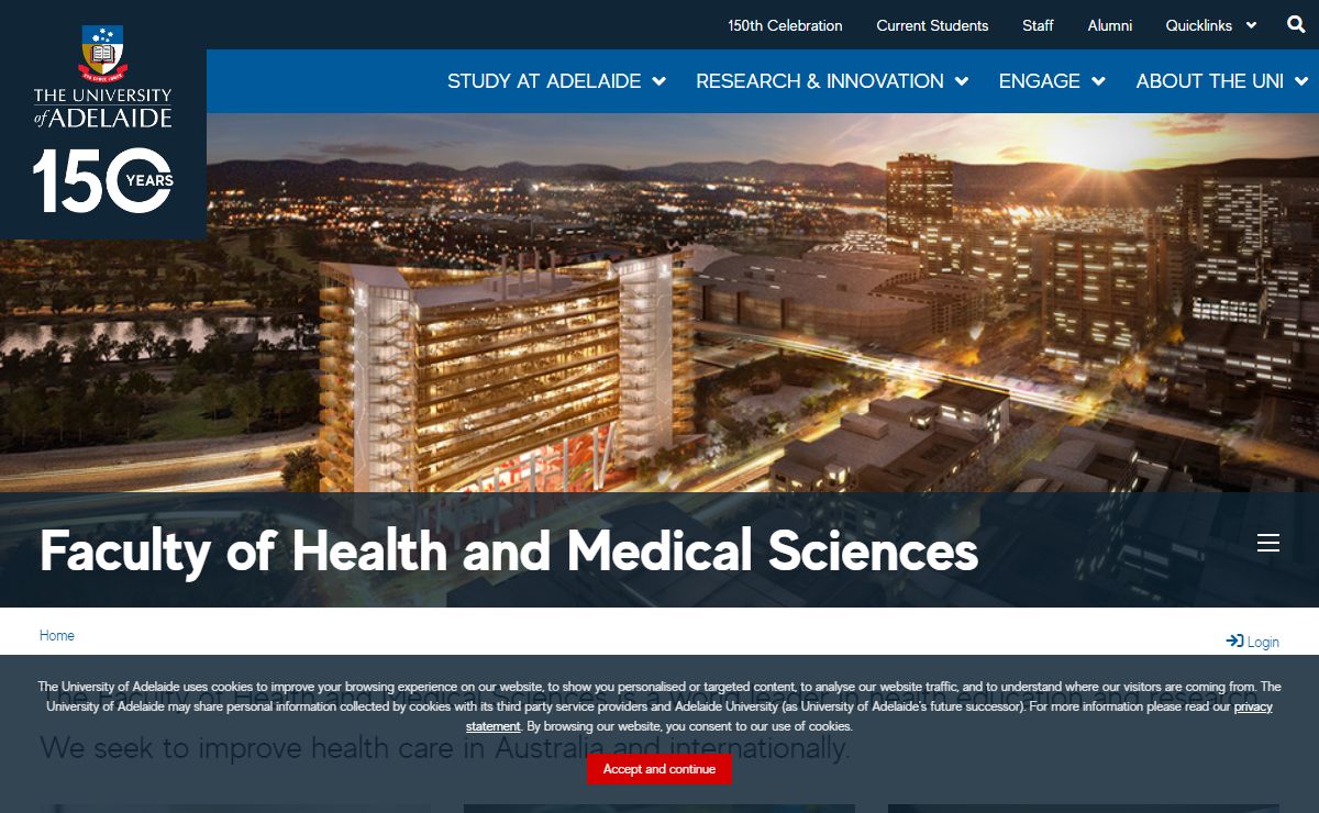 Faculty of Health and Medical Sciences | University of Adelaide