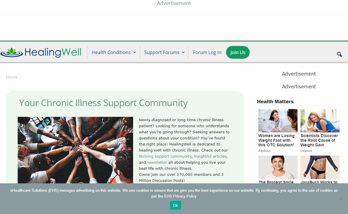 HealingWell: Chronic Illness Support & Resources