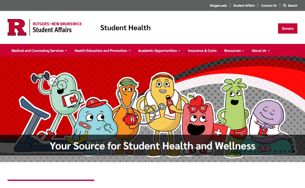 Home | Student Health - Division of Student Affairs | Rutgers University-New Brunswick
