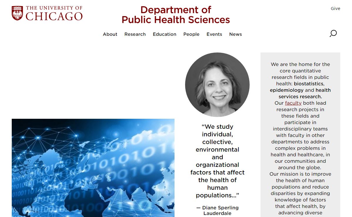Public Health Sciences | Department of Public Health Sciences | The University of Chicago