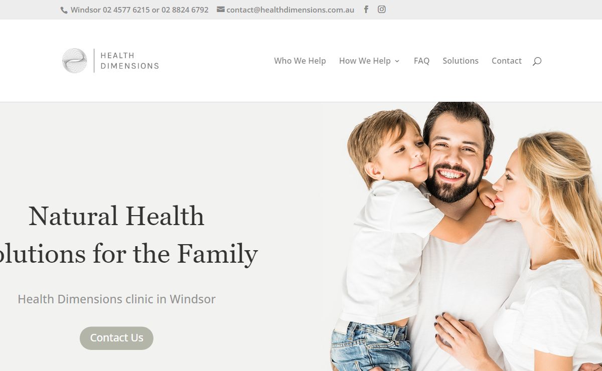 Health Dimensions | Natural Health Solutions for the Family