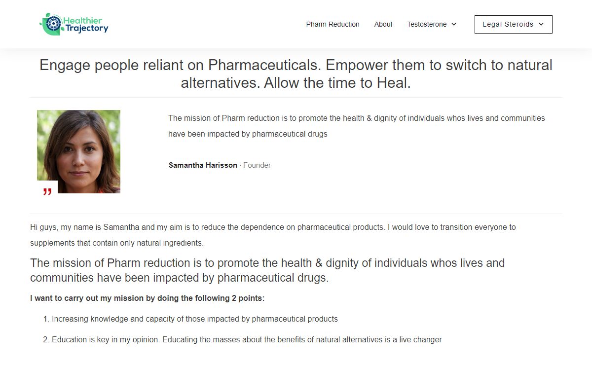 Pharm Reduction - Healthier Trajectory