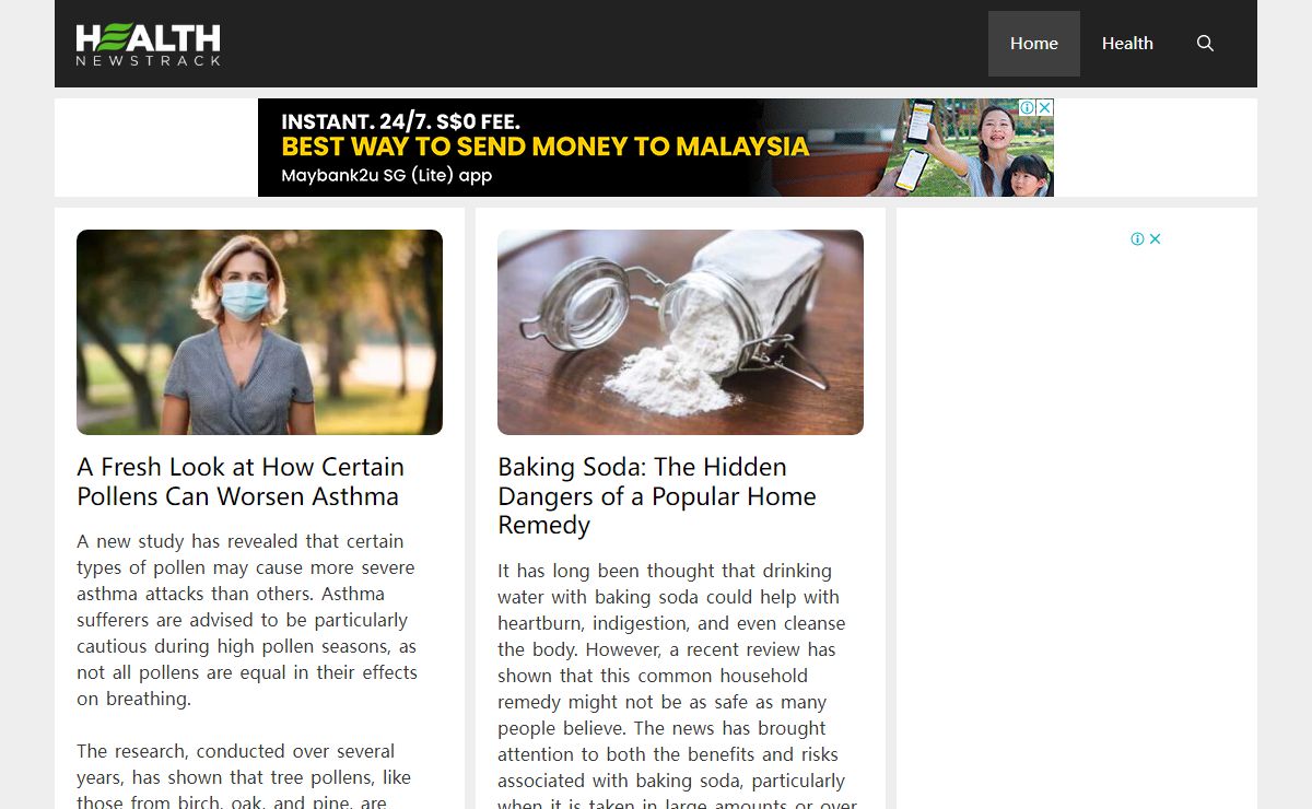 Health Newstrack | Track health news daily at HealthNewstrack.com