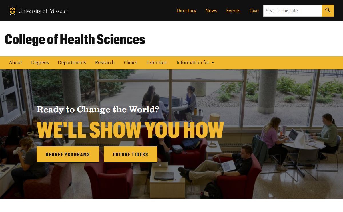 College of Health Sciences at the University of Missouri // College of Health Sciences