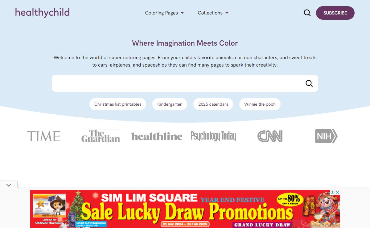 HealthyChild - Free Printables & Coloring Pages