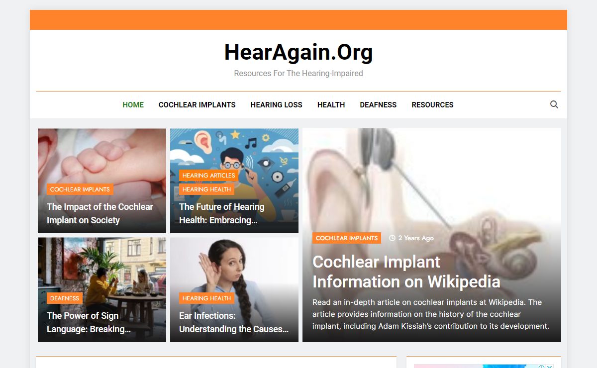 Adam Kissiah's Cochlear Implant - HearAgain.org
