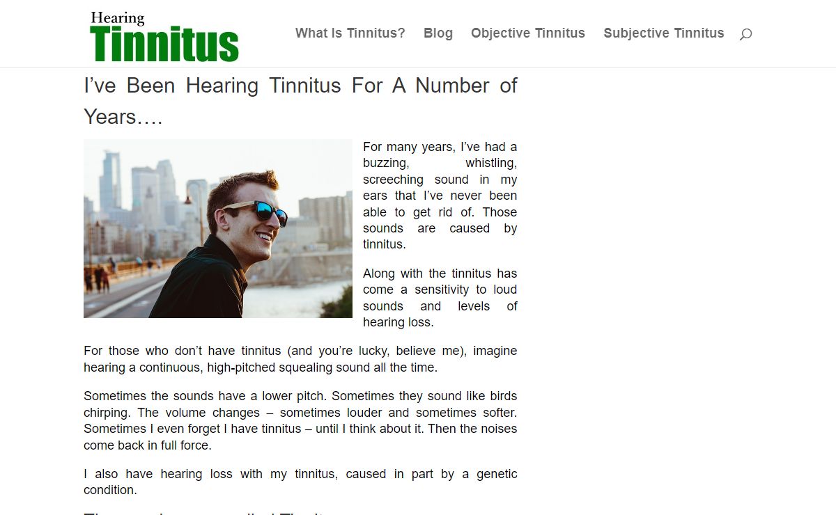 Home - Hearing Tinnitus