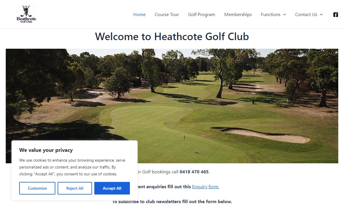 Heathcote Golf Club – Welcome to Heathcote Golf Club