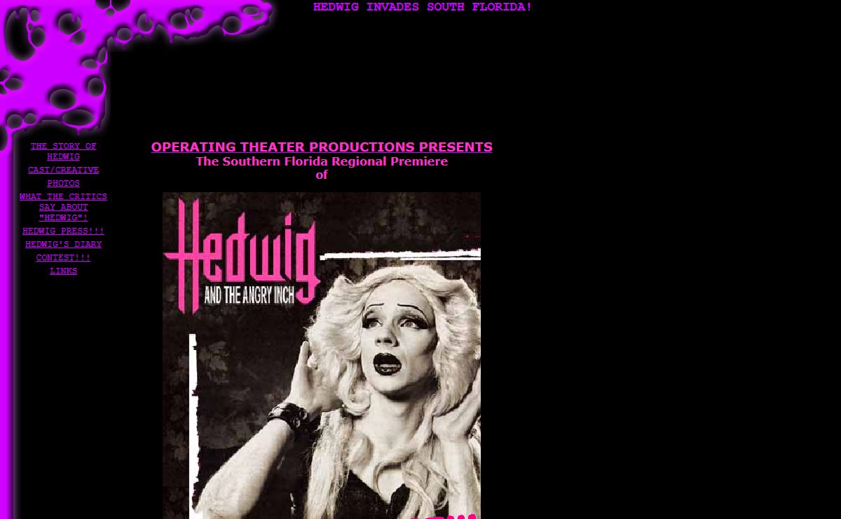 HEDWIG INVADES SOUTH FLORIDA!