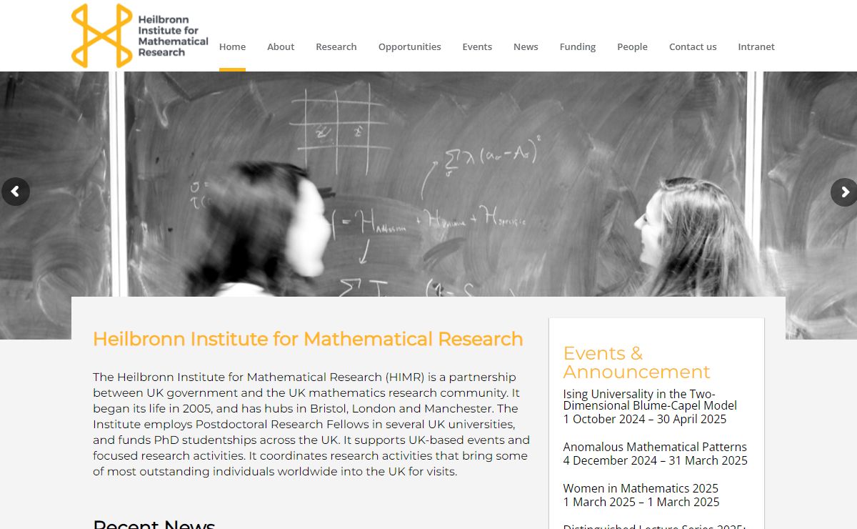 Heilbronn Institute for Mathematical Research |