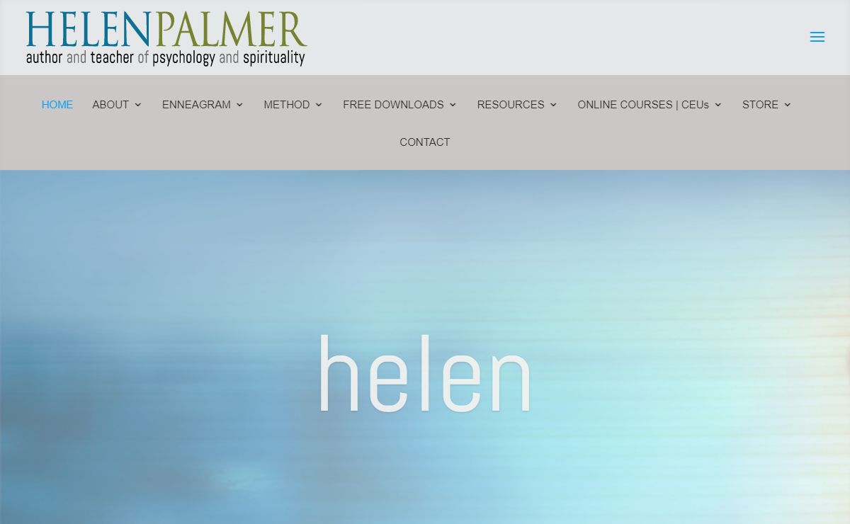Helen Palmer | Author and Teacher – A Map and A Method for Personal Transcendance