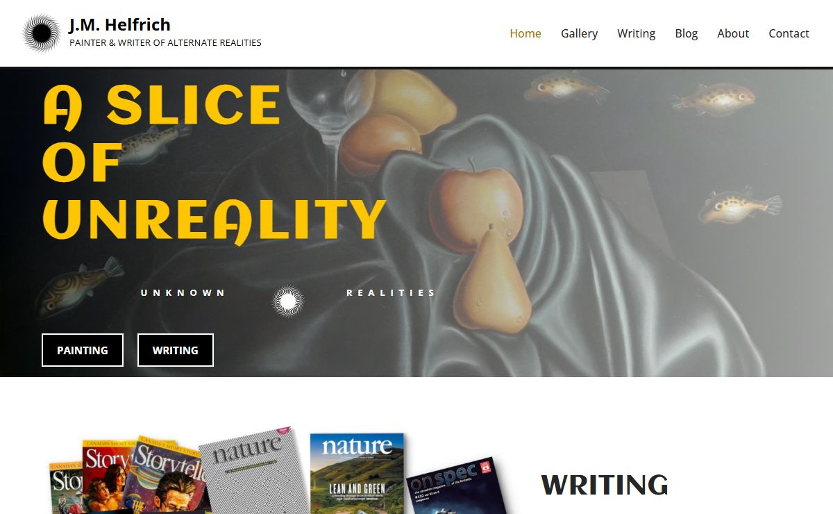 J.M. Helfrich – PAINTER & WRITER OF ALTERNATE REALITIES