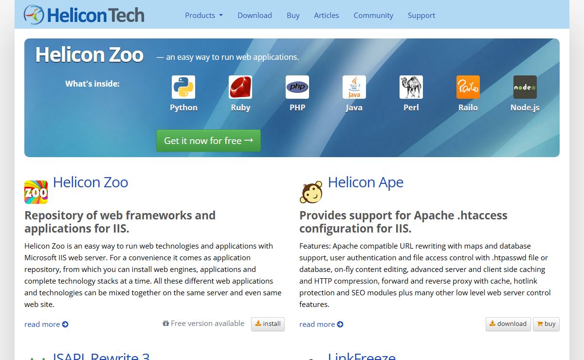 Helicon Tech - Web Server Enhancements