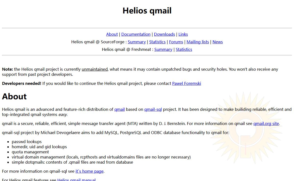 Helios qmail