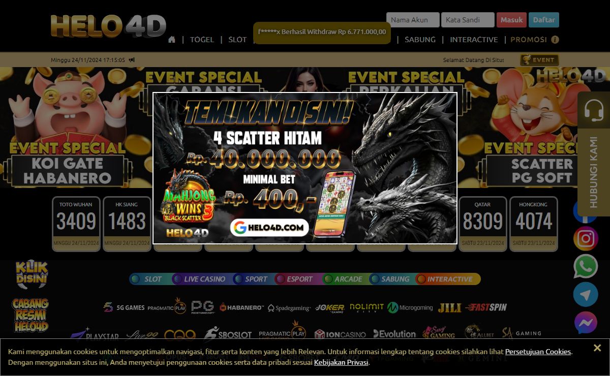 HELO4D: Link Situs Slot Gacor & Bandar Togel Resmi 2024
