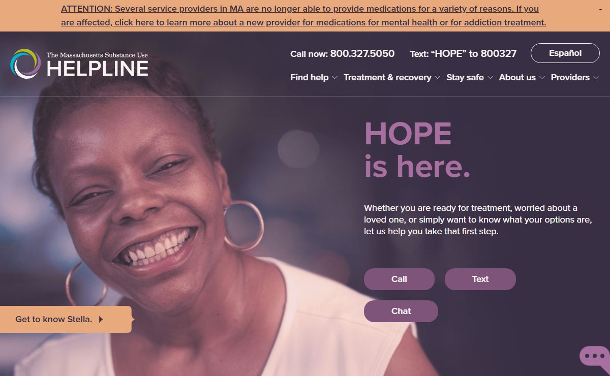 Massachusetts Substance Use HelplineMA Helpline