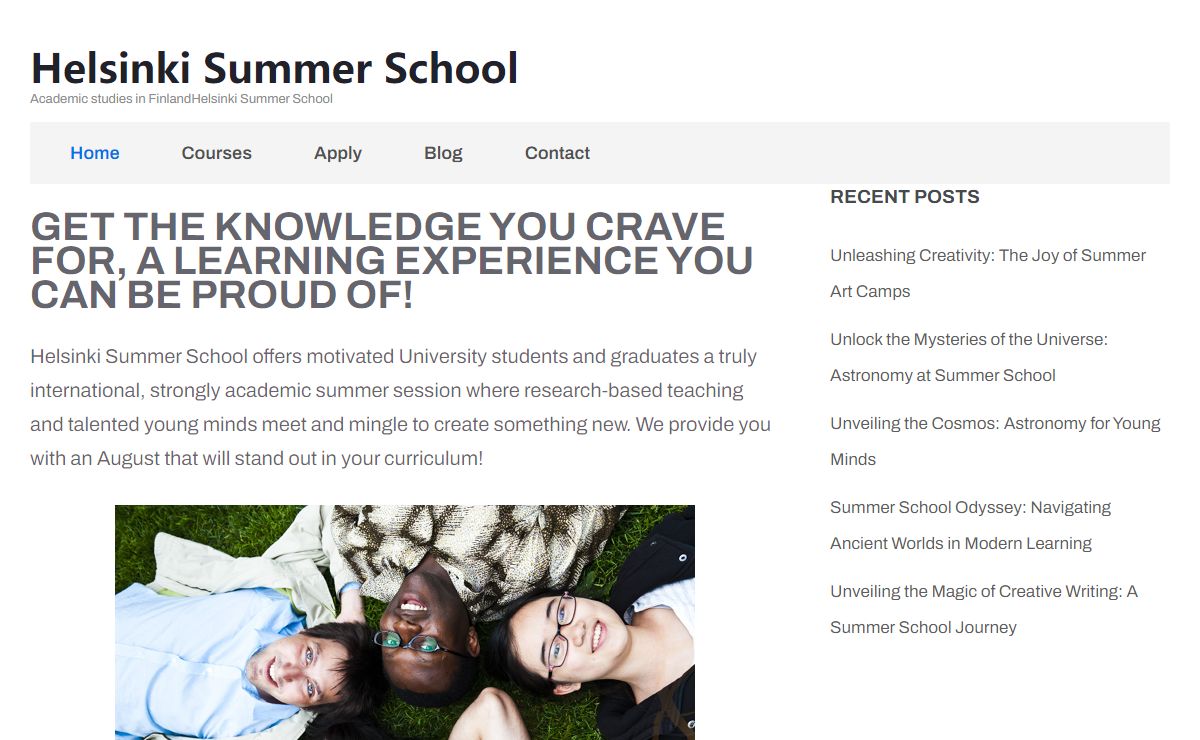 School - Helsinki Summer School