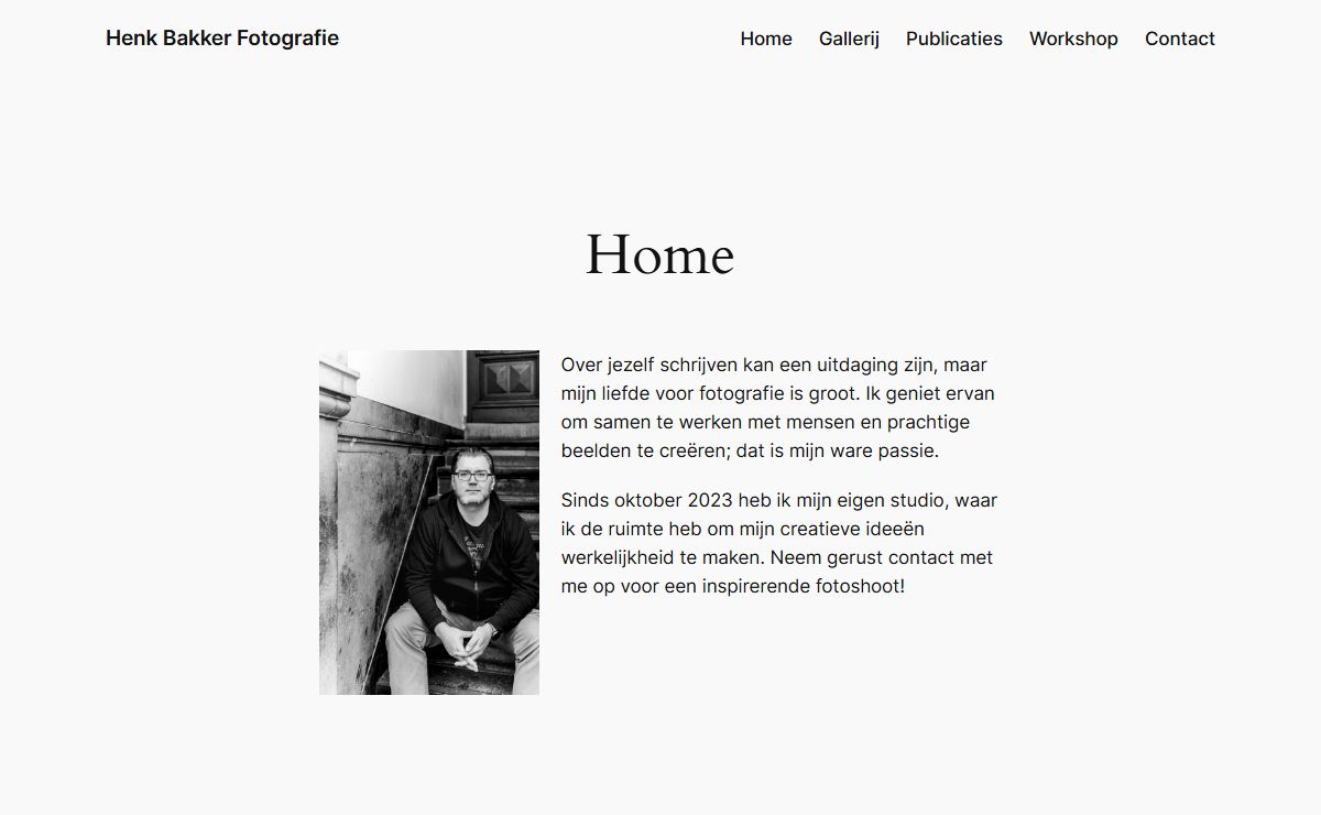 Henk Bakker Fotografie – Just another Photographer site