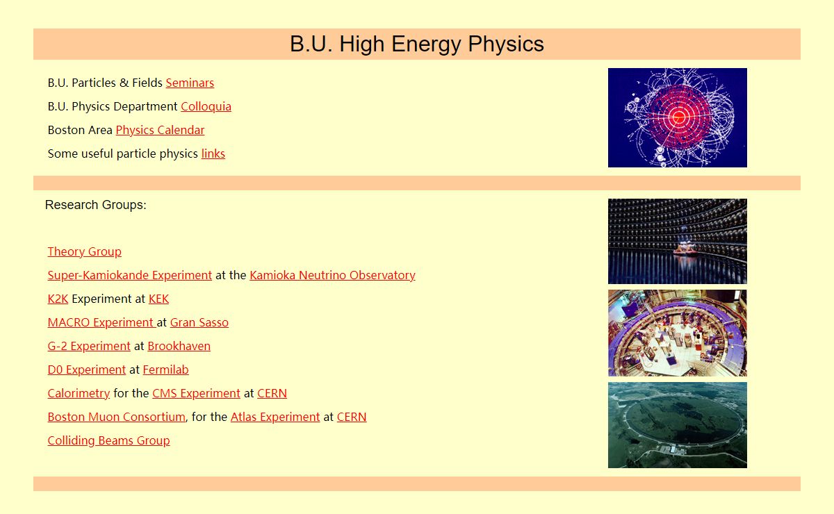 B.U. High Energy Physics
