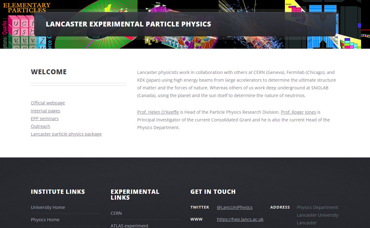 Lancaster Experimental Particle Physics