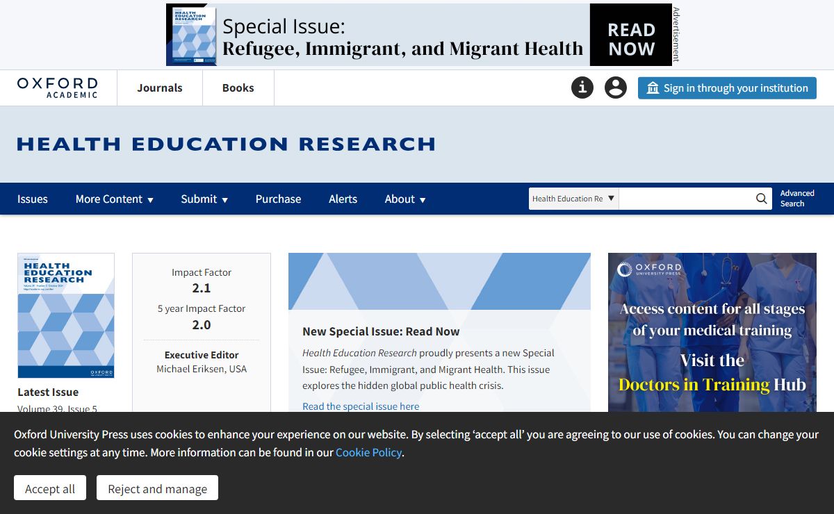 Health Education Research | Oxford Academic