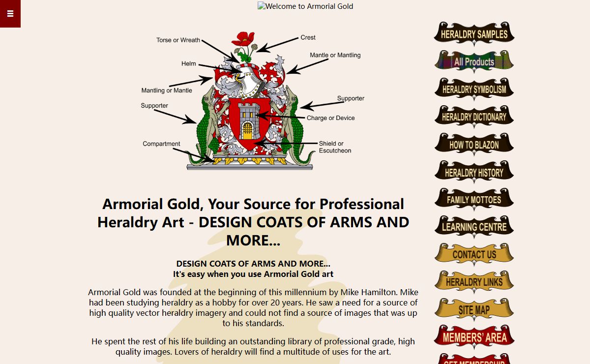 Professional Heraldry Art by Armorial Gold