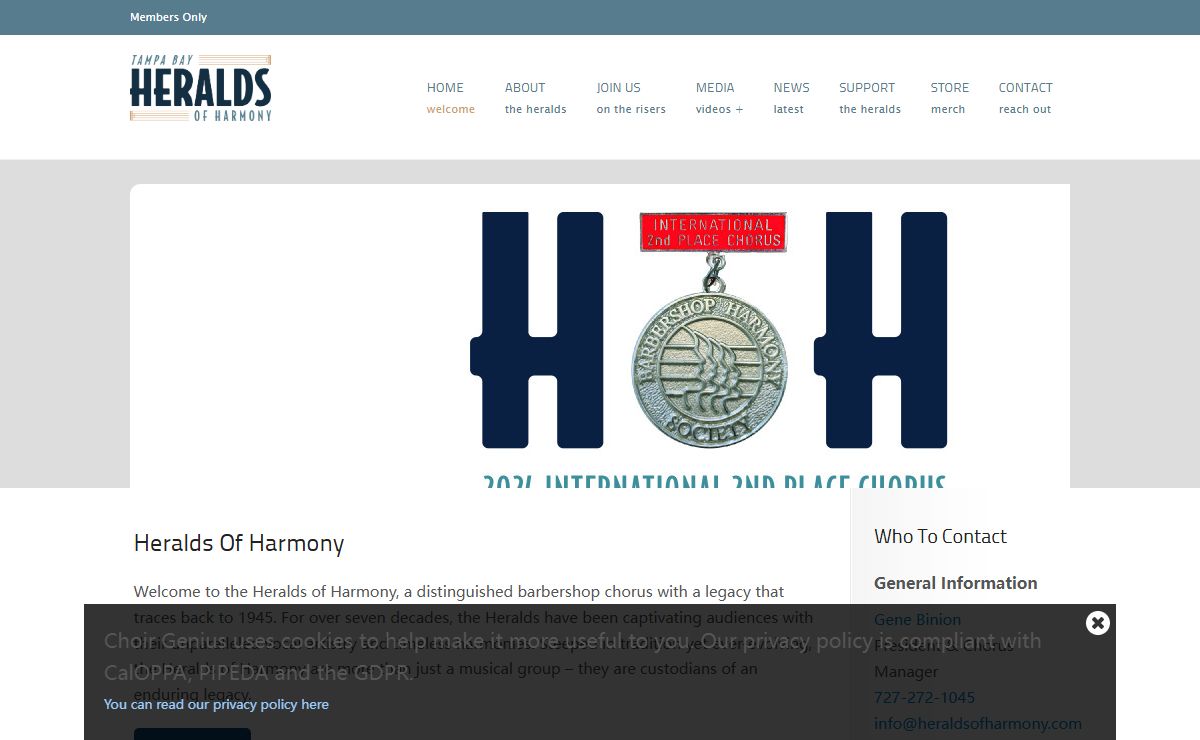 Heralds of Harmony | Building our Future on a Tradition of Excellence