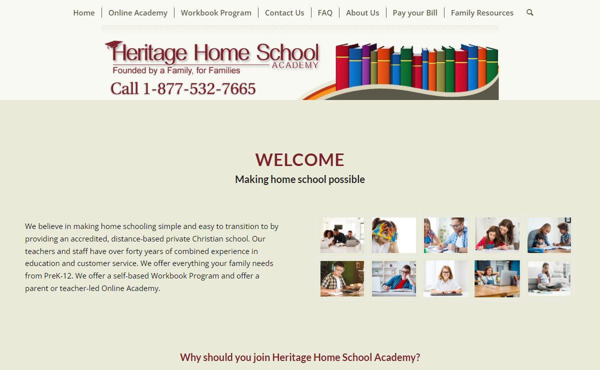 Heritage Home School Academy - An affordable, accredited private school