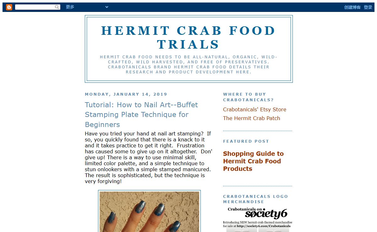 Hermit Crab Food Trials