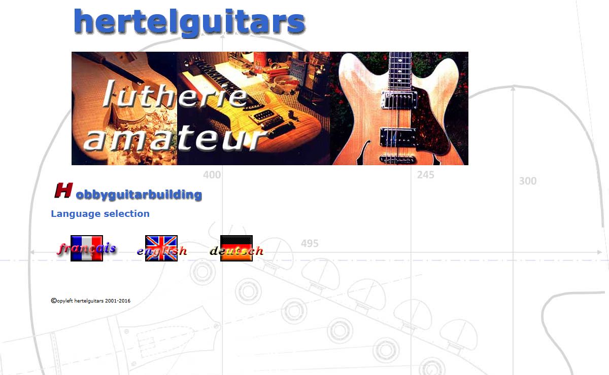 HERTELGUITARS - Hobby Luthier - Hobbie Guitarbuilding - Hobby Gitarrenbau -