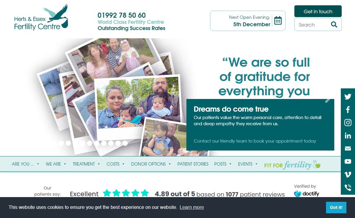 A warm welcome to Herts & Essex Fertility Centre - Herts & Essex Fertility Centre
