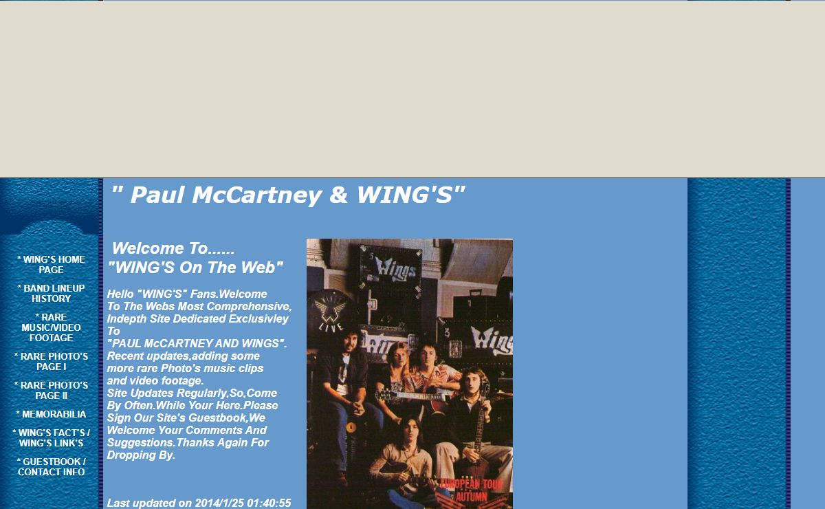 PAUL MCCARTNEY AND WINGS