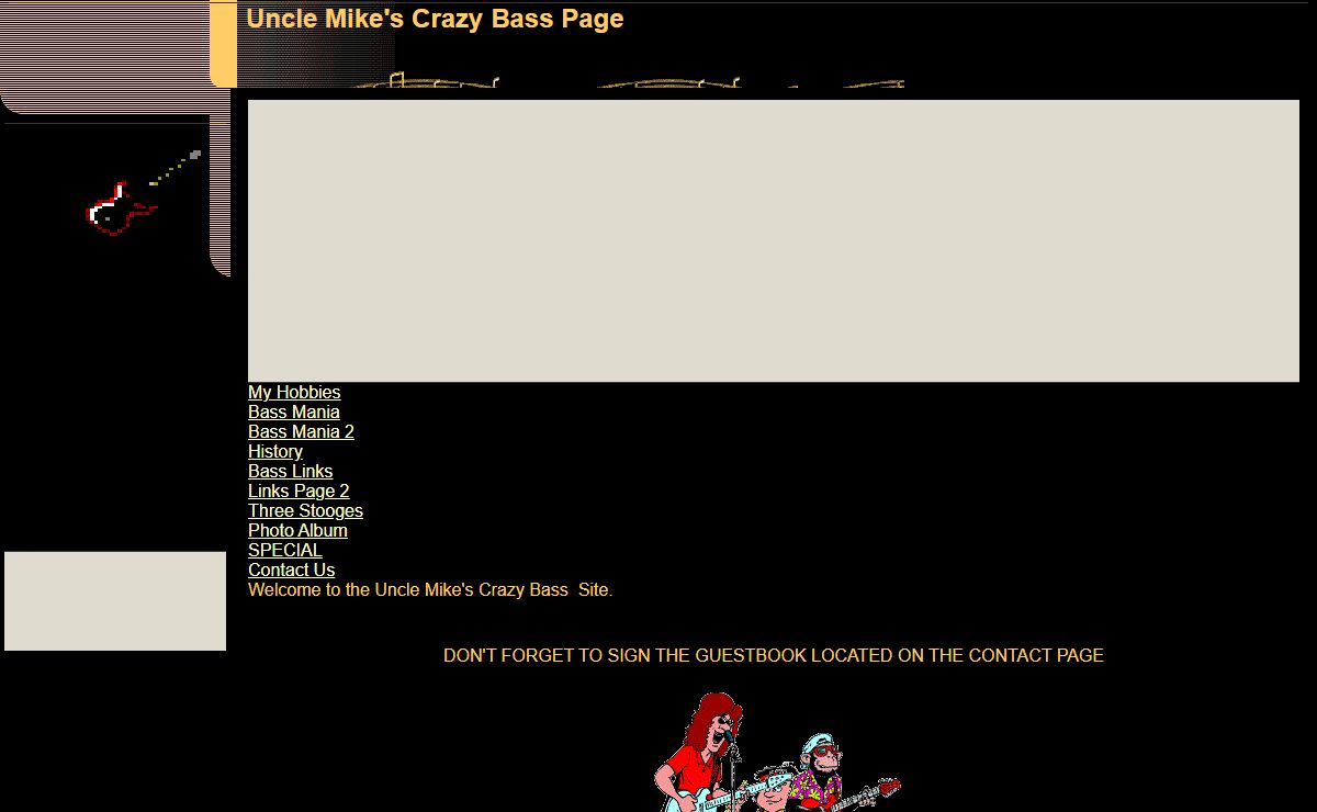 Uncle Mikes Crazy Bass Page