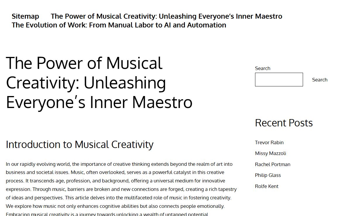 The Power of Musical Creativity: Unleashing Everyone's Inner Maestro - HFSO
