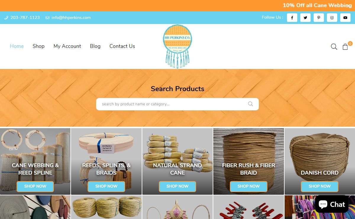 HH Perkins | Basket Weaving, Rattan, Restoration & DIY Crafts