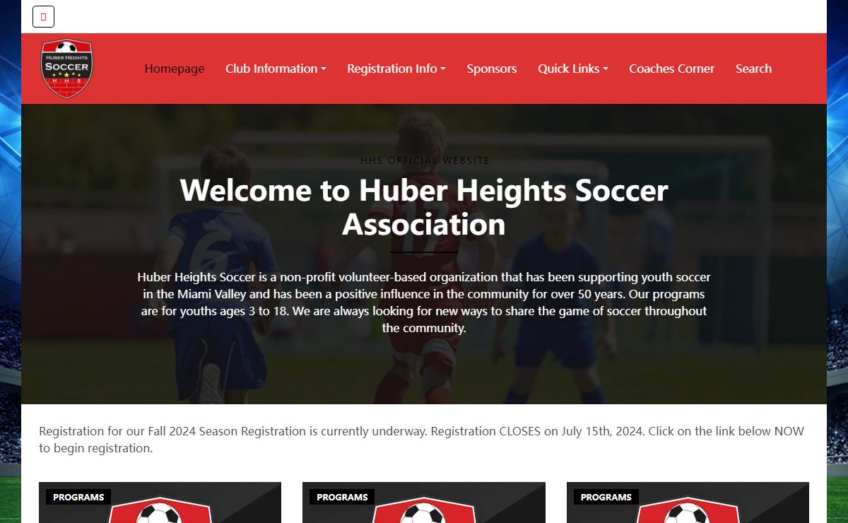 Homepage - Huber Heights Soccer Association