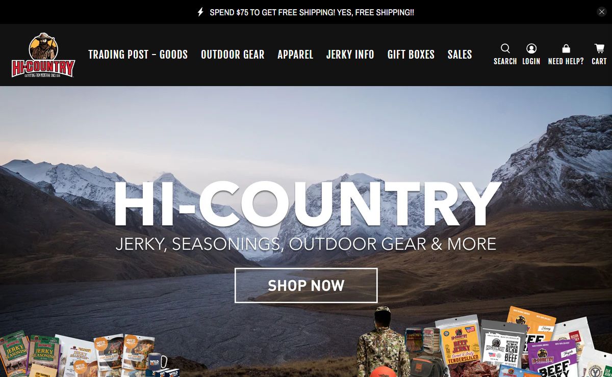 Hi-Country Snack Foods | Jerky-Seasonings-Outdoors | Montana
