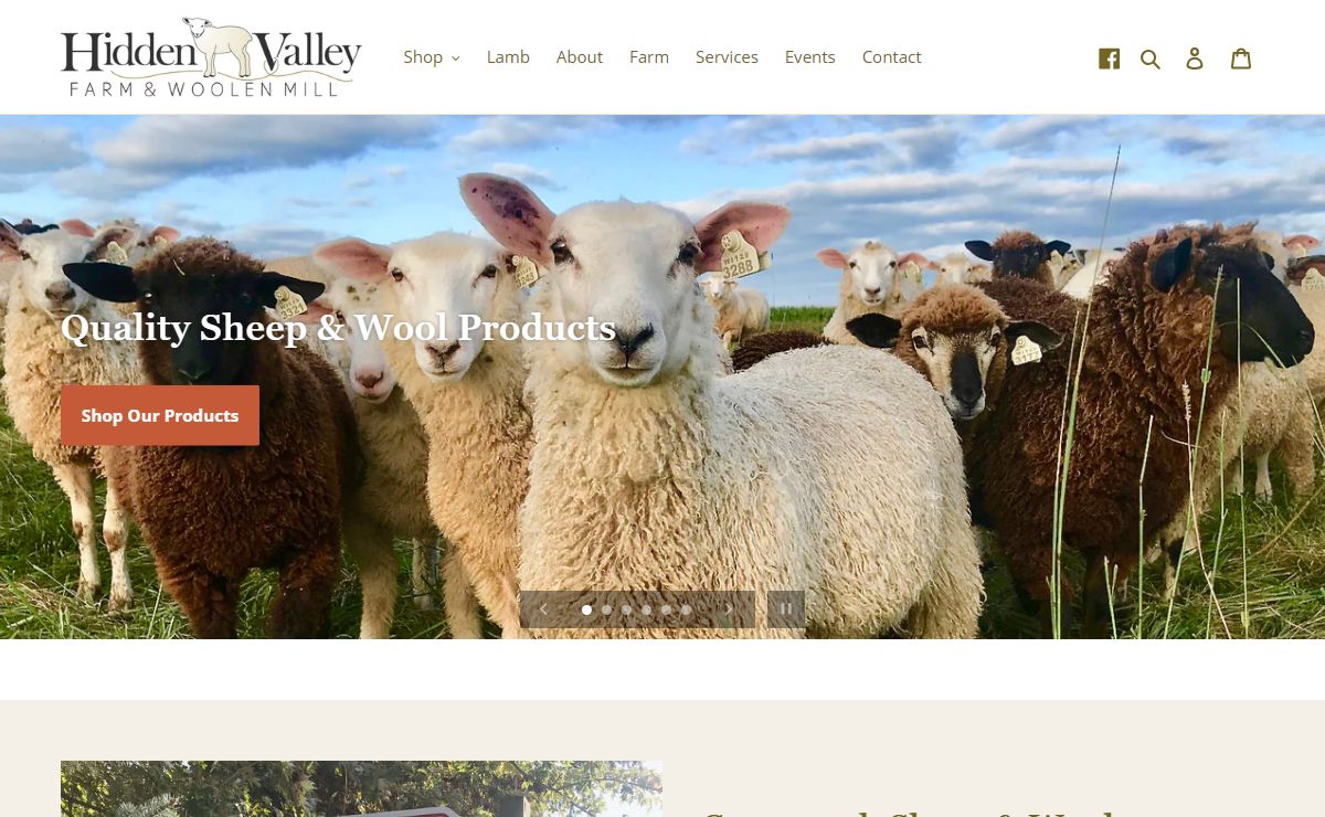 Hidden Valley Farm & Woolen Mill | Sheep & Wool Products | Wisconsin