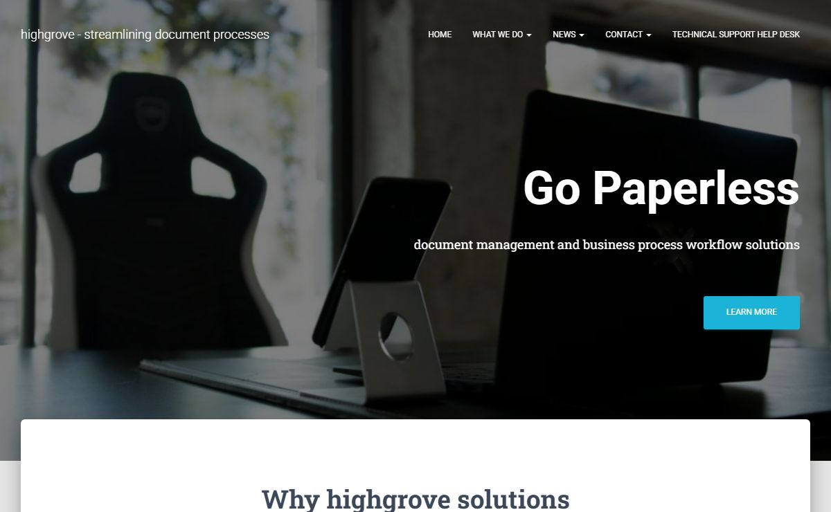 highgrove – streamlining document processes – document management and business process workflow solutions