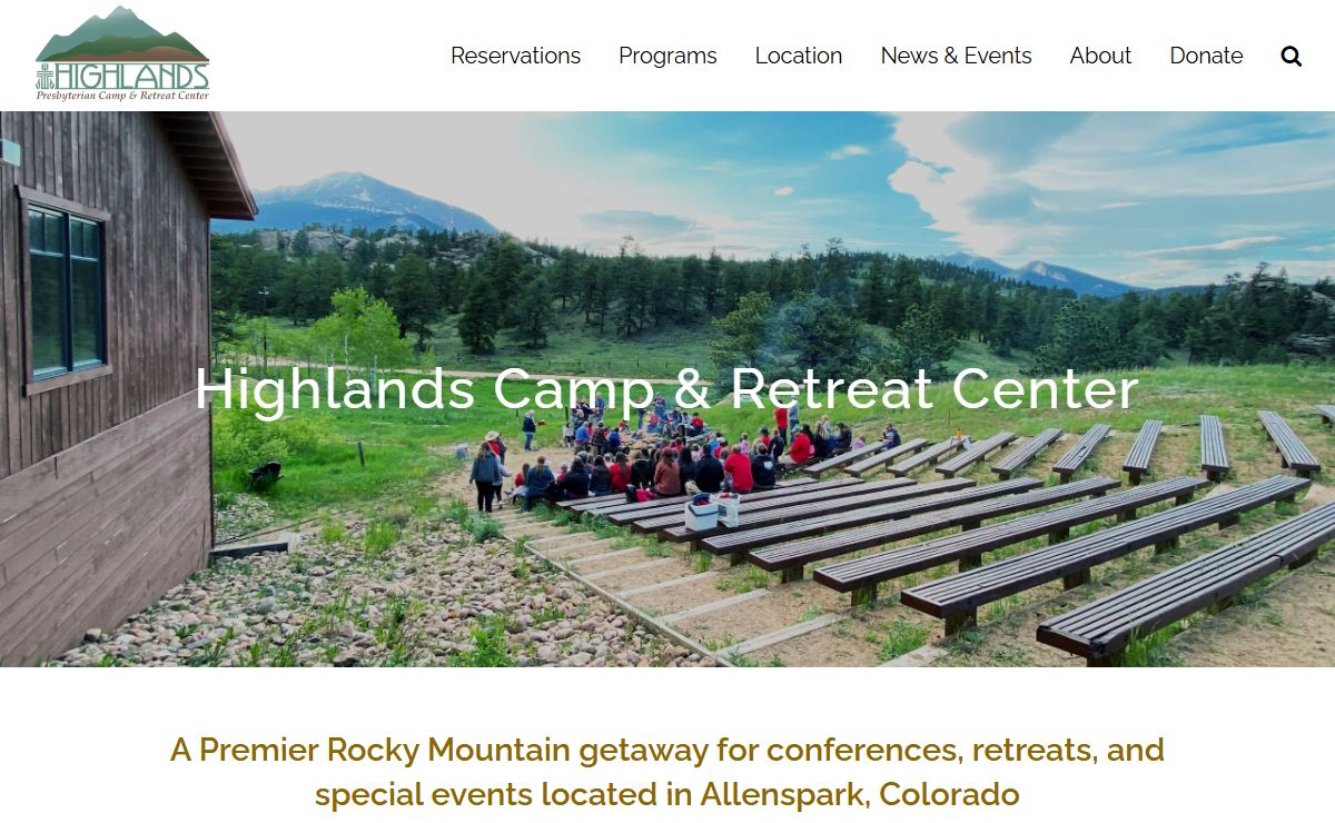 Highlands Camp & Retreat Center in Allenspark, Colorado