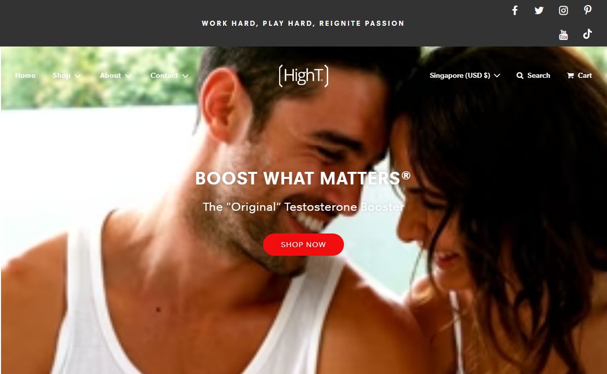 High T Testosterone Supplements for Men, Fitness Testosterone Booster – High T Products