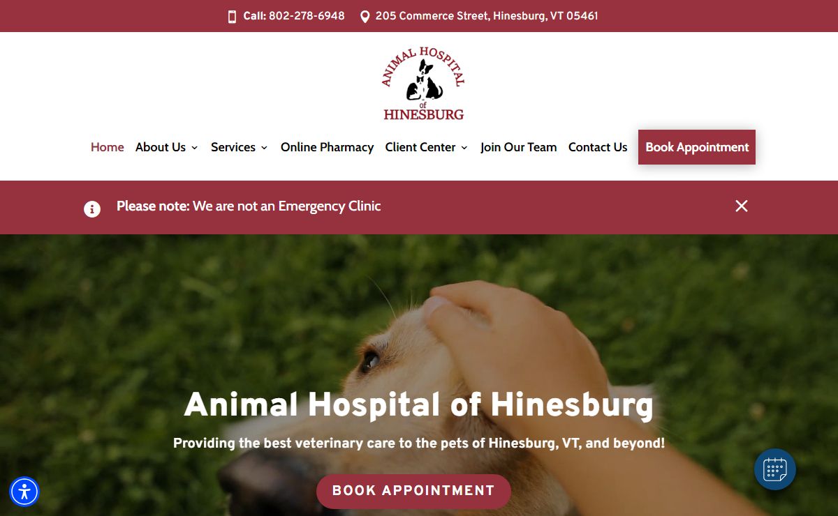 Hinesburg, VT 05461 Veterinarian - Animal Hospital of Hinesburg