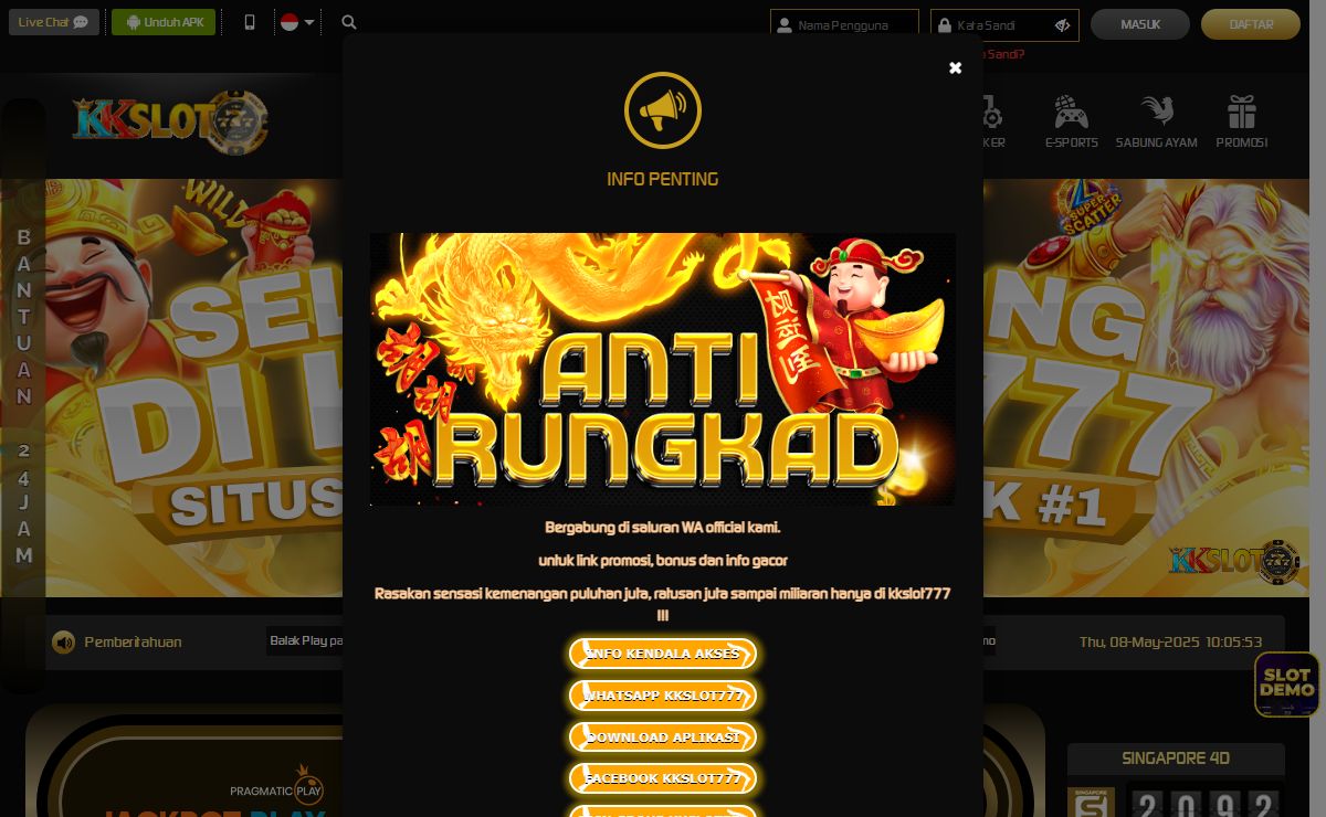 KKSLOT777: Situs Slot Online Terpercaya dengan Winrate Tertinggi di 2025