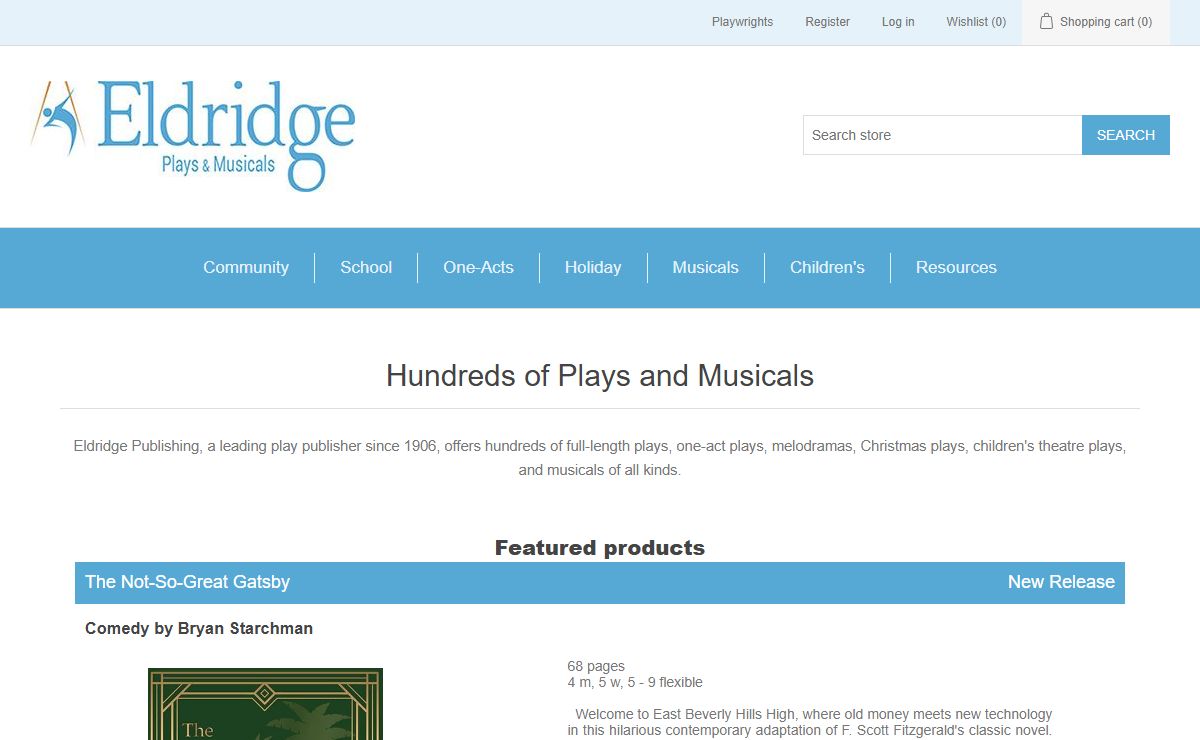 Eldridge Plays and Musicals