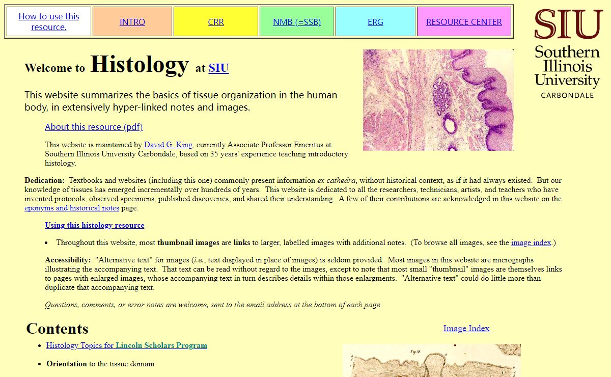 Welcome to Histology at SIU