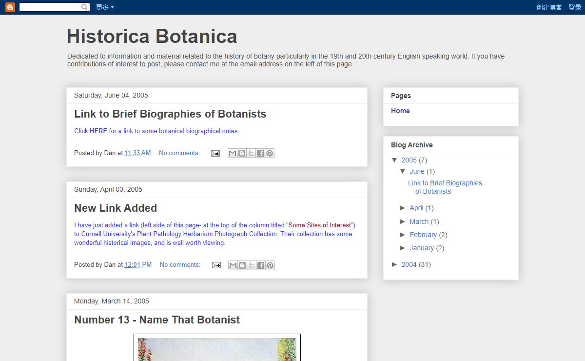 Historica Botanica