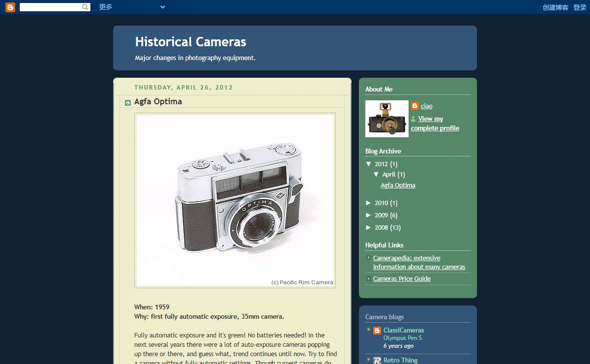 Historical Cameras