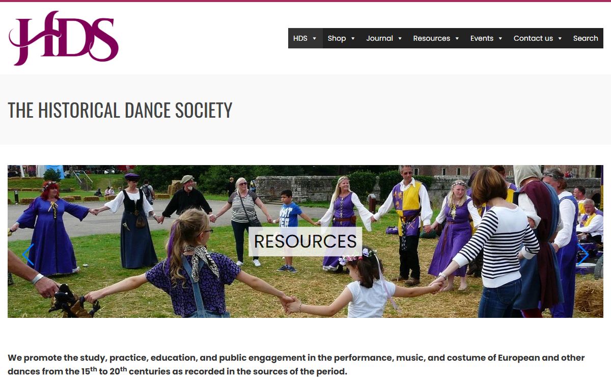 The Historical Dance Society – The Historical Dance Society