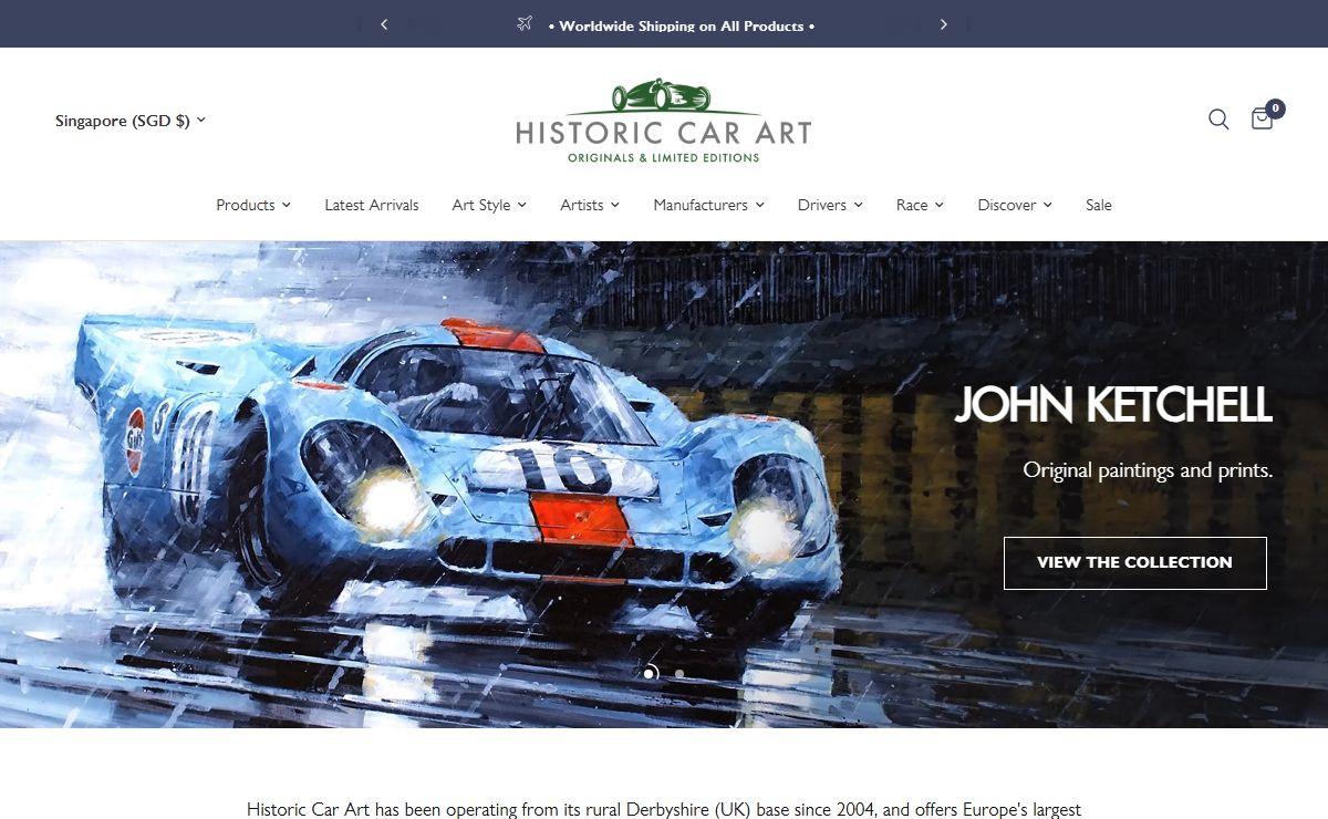 Home To The Best In Automotive Art & Prints | Historic Car Art